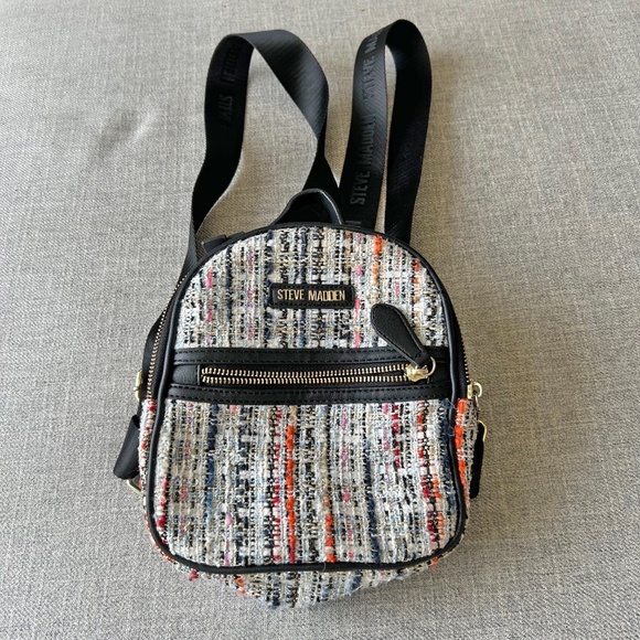 Steve Madden Tweed mini backpack - Picture 1 of 10
